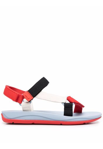 Camper colour-blocked touch strap sandals - Rosso