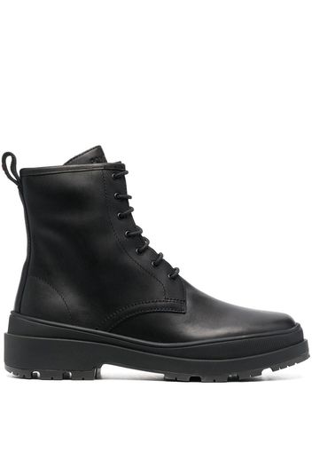 Camper lace-up leather boots - Nero