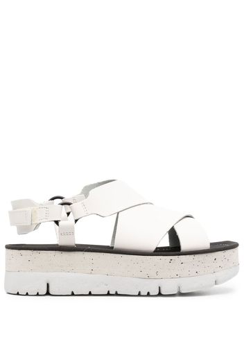 Camper Oruga Up platform sandals - Bianco