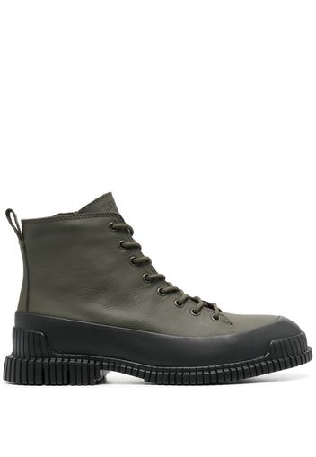 Camper Pix leather ankle boots - Verde