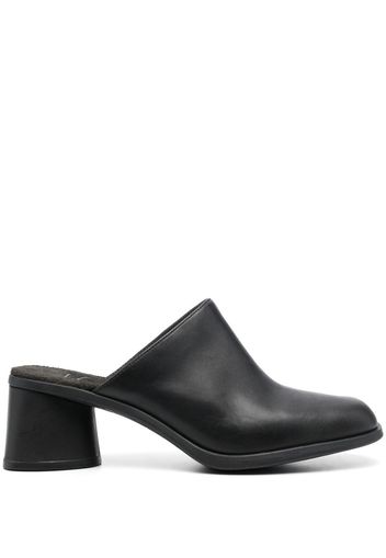 Camper Mules Kiara con tacco largo - Nero