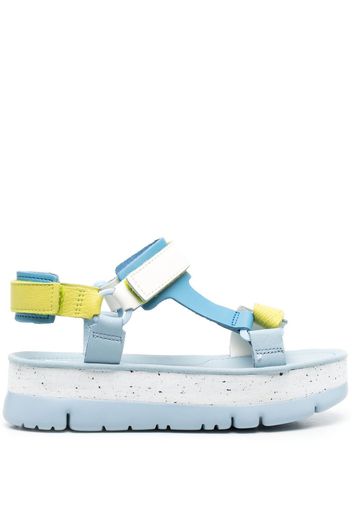 Camper multicolour platform sandals - Blu