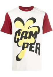 Camper T-shirt con design color-block - Bianco