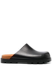 Camper square-toe leather slippers - Nero