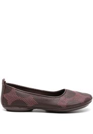 Camper Nina decorative-stitching ballerina shoes - Viola