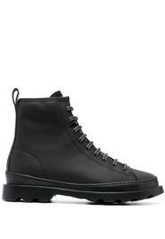 Camper Stivali Brutus stringati in pelle - Nero