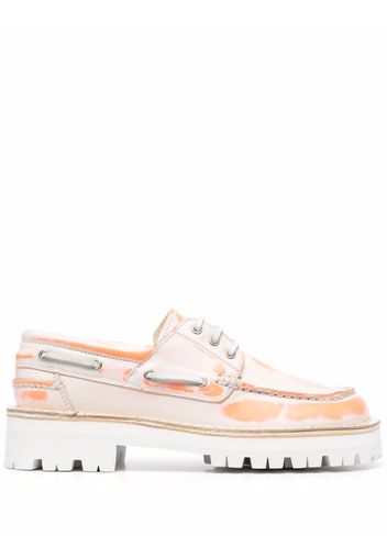 CamperLab tie-dye leather loafers - Arancione