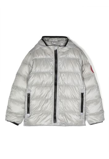 Canada Goose Kids Piumino Crofton con cappuccio - 200 SILVERBIRCH - BOULEAU ARGENTE