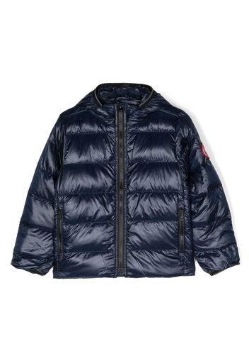 Canada Goose Kids Crofton hooded puffer jacket - Blu