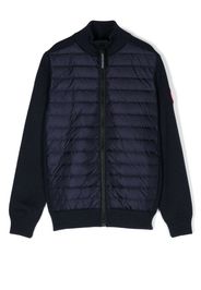 Canada Goose Kids HyBridge padded knit-sleeve jacket - Blu