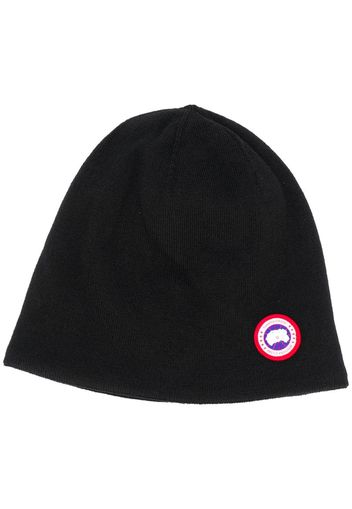 logo-patch beanie hat