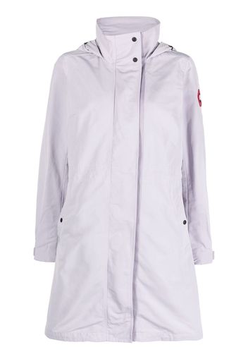 Canada Goose logo patch hooded jacket - Viola