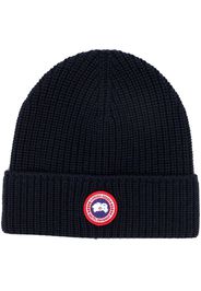 Canada Goose Arctic Disc-embellished wool beanie - Blu