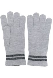 Canada Goose striped knit gloves - Grigio