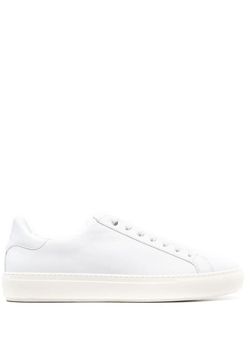 Canali leather lace-up trainers - Bianco