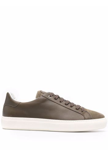 Canali leather low-top sneakers - Verde