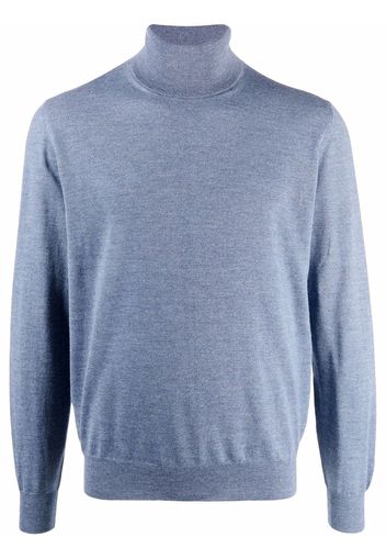 Canali roll-neck wool jumper - Blu