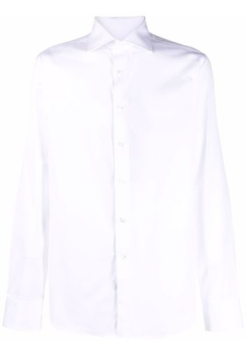 Canali long-sleeve cotton shirt - Bianco