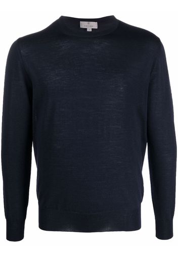 Canali crew neck merino sweatshirt - Blu