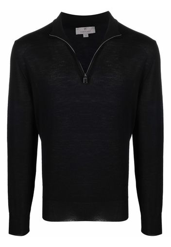 Canali knitted zip top - Nero