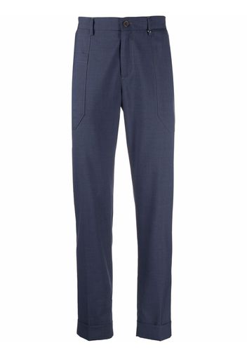 Canali straight-leg tailored trousers - Blu