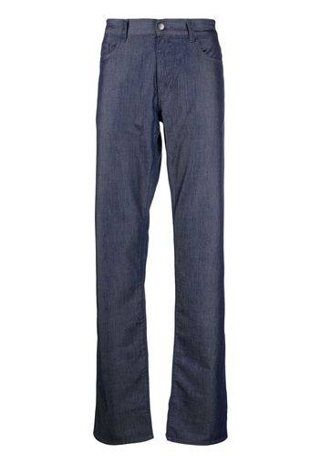 Canali straight-leg denim jeans - Blu