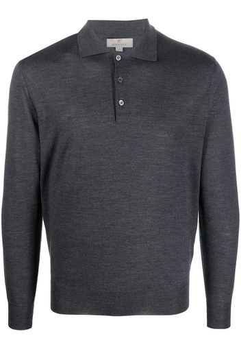 Canali merino-wool polo-shirt - Grigio
