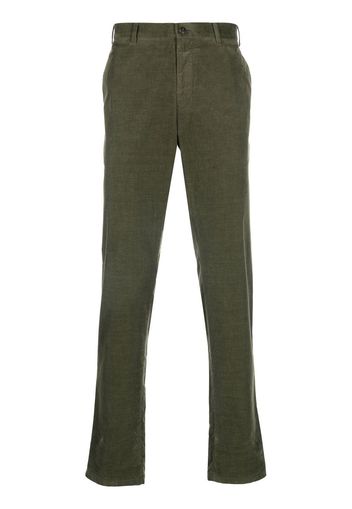 Canali mid-rise slim-fit chinos - Verde