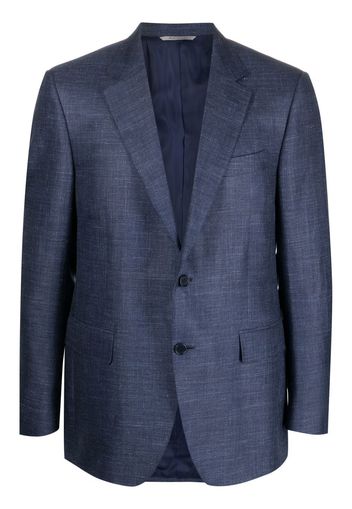 Canali mélange-effect blazer - Blu