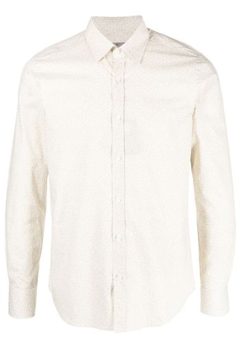 Canali plain button-down shirt - Toni neutri