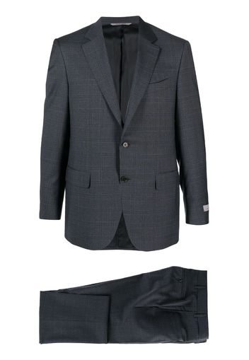 Canali check-pattern single-breasted suit - Grigio