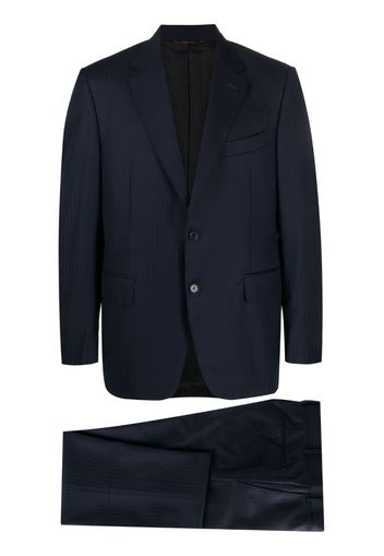 Canali Completo monopetto a righe - Blu