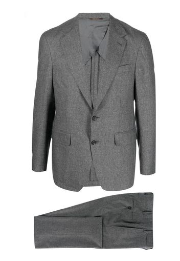 Canali notched-lapel single-breasted suit - Grigio