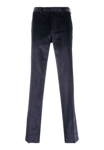 Canali corduroy straight-leg trousers - Blu