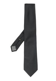 pointed tip silk tie