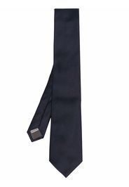 Canali pointed silk tie - Blu