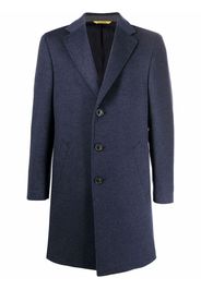 Canali single-breasted button coat - Blu