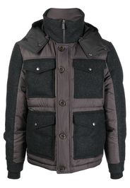 Canali hooded padded jacket - Grigio