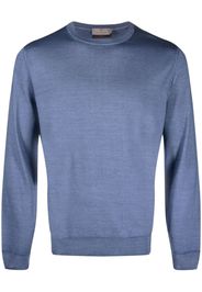 Canali wool-silk blend sweatshirt - Blu