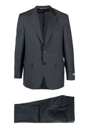 Canali check-pattern single-breasted suit - Grigio