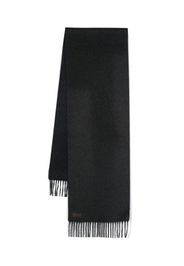 Canali fringed-edge knit scarf - Grigio