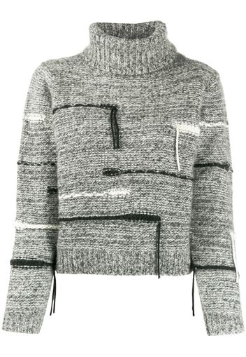 distressed-effect jumper