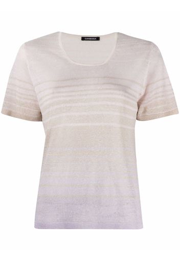 Canessa T-shirt a righe - Rosa