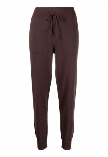 Canessa drawstring cashmere track pants - Marrone