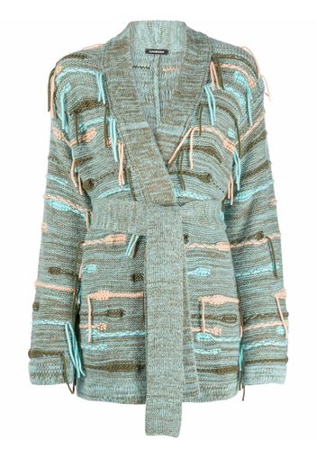 Canessa fringed knitted cardigan - Verde