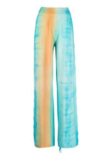 Canessa Pantaloni con fantasia tie-dye - Blu