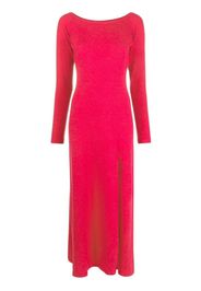 Canessa long fine knit cashmere dress - Rosa