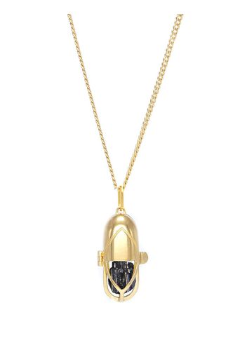 CAPSULE ELEVEN capsule crystal pendant necklace - Oro