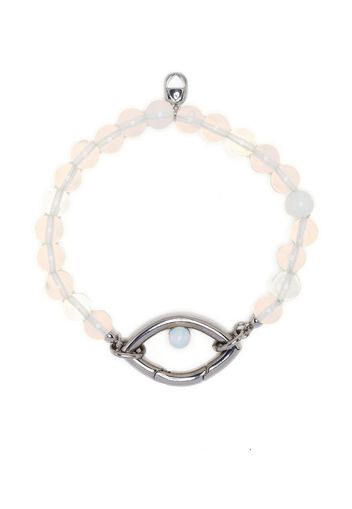 Capsule Eleven eye-charm detail bracelet - Bianco