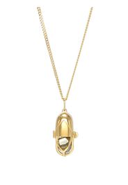 CAPSULE ELEVEN pyrite crystal capsule pendant necklace - Oro